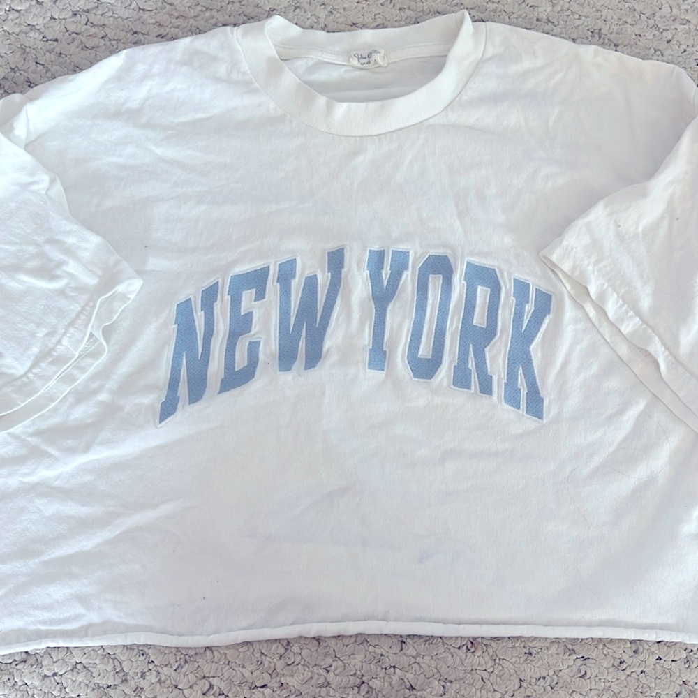 Brandy Melville John Galt New York cropped T shirt